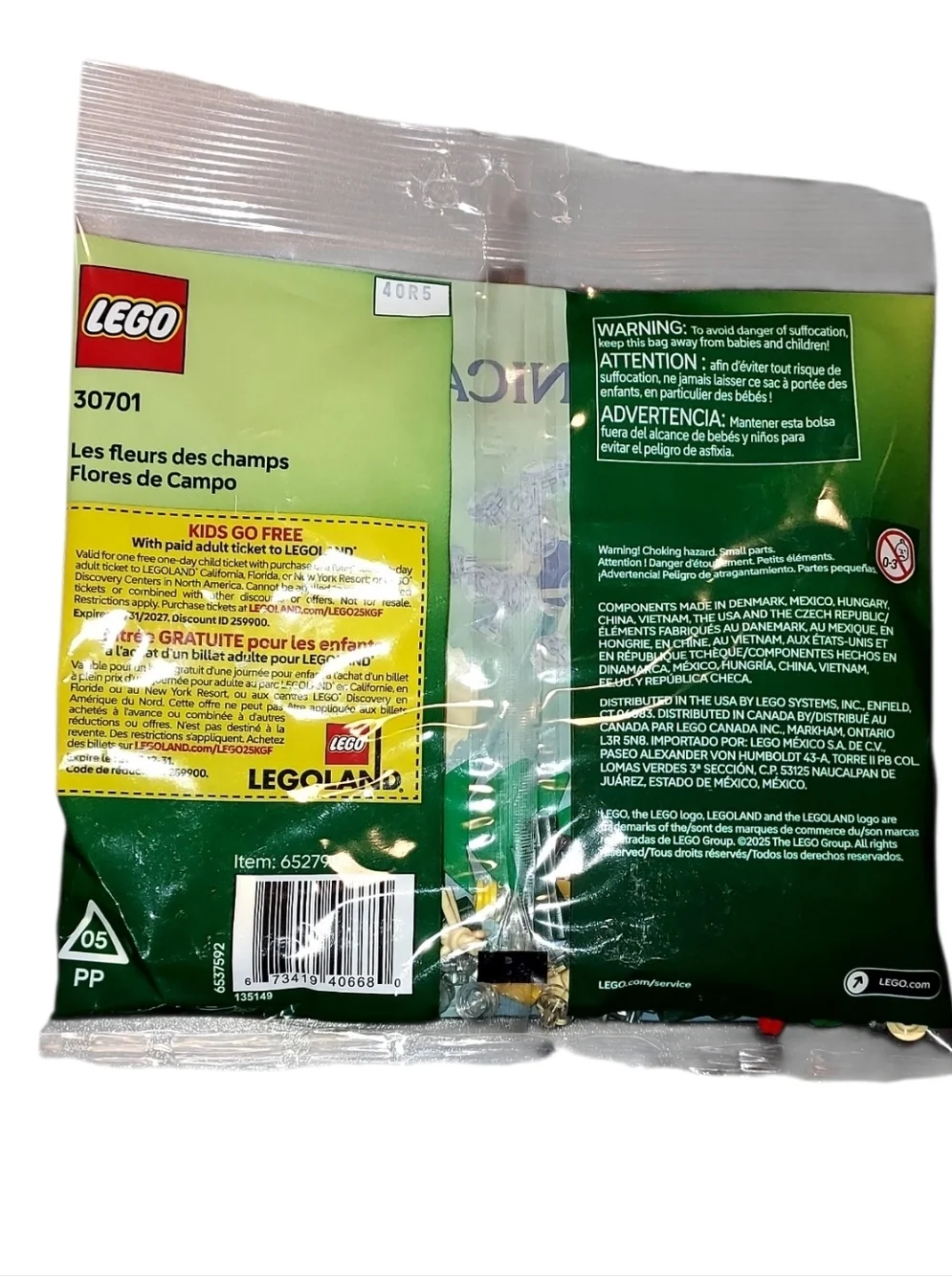 LEGO Botanicals Field Flowers Building Kit 30701